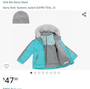 Gerrys kids coat with detached fleece and hat